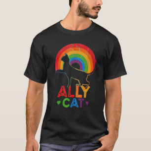 LGBT Ally Cat Be Kind Gay Rainbow  LGBTQ  Idea 8 T-Shirt