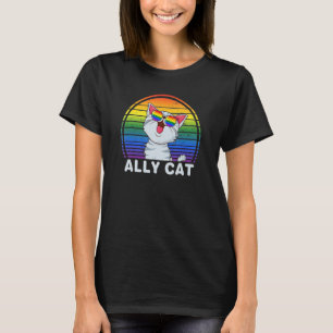LGBT Ally Cat Be Kind Gay Rainbow  LGBTQ  Idea 9 T-Shirt