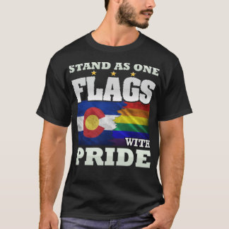 LGBT and Colorado state  design  T-Shirt