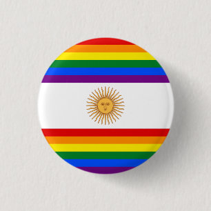 LGBT Argentina 3 Cm Round Badge