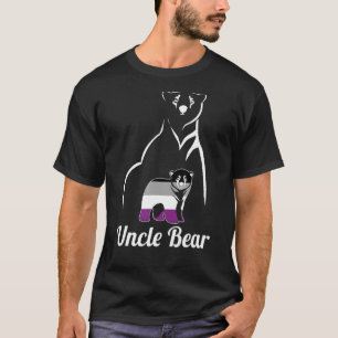 Lgbt Asexual Uncle Bear Ace Pride Flag T-Shirt