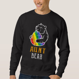 Lgbt Aunt Bear - Gay Pride Equal Rights Rainbow Sweatshirt