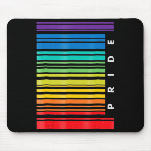 LGBT Awareness Month Barcode Pansexual Pride LGBTQ Mouse Pad
