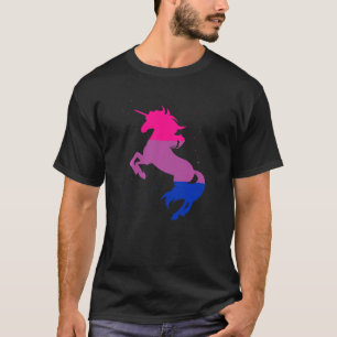 Lgbt Bi Flag Magical Unicorn Bisexuality Queer Bis T-Shirt