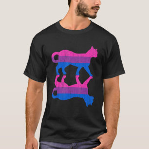 Lgbt Bi Pride Bisexuality Flag Pet Animal Cat Bise T-Shirt