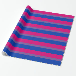 LGBT Bisexual Flag Colours Wrapping Paper