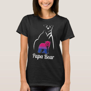 Lgbt Bisexual Papa Bear Bi Pride Flag T-Shirt