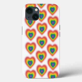 LGBT BLURRED HEART iPhone 13 CASE