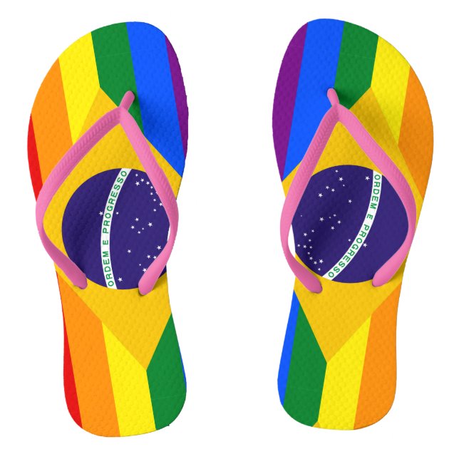LGBT Brazil Thongs (Footbed)
