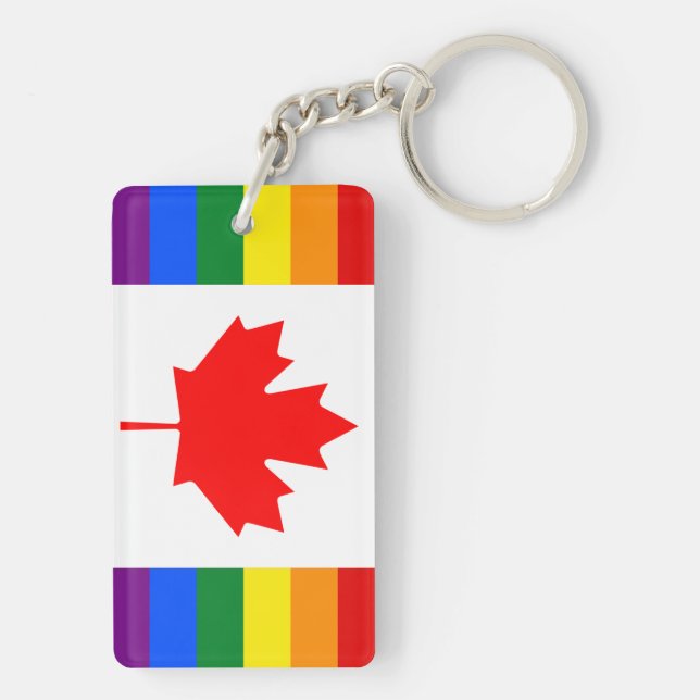 LGBT Canada Key Ring (Back)