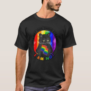 Lgbt Cat Let's Get One Thing Straight I'm Not Anim T-Shirt