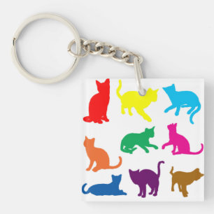LGBT Cats Key Ring