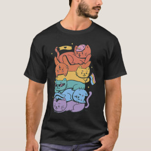 LGBT Cats Support Pride T-Shirt
