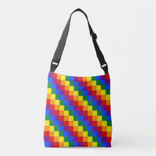 LGBT chequered pattern Crossbody Bag