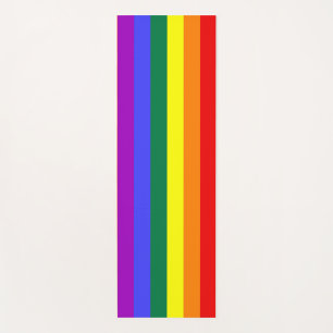 LGBT Colours And Hearts Yoga Mat