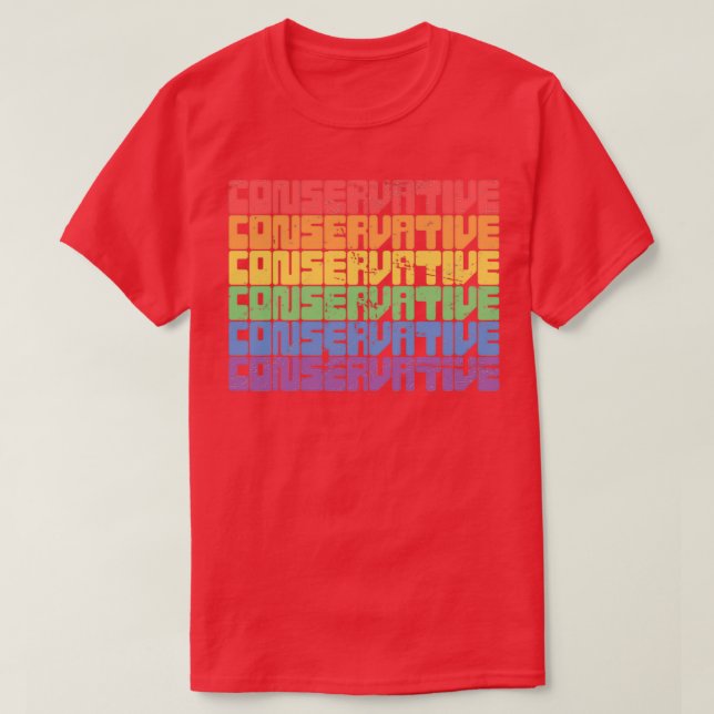LGBT Conservative Gay Republican Vintage T-Shirt (Design Front)