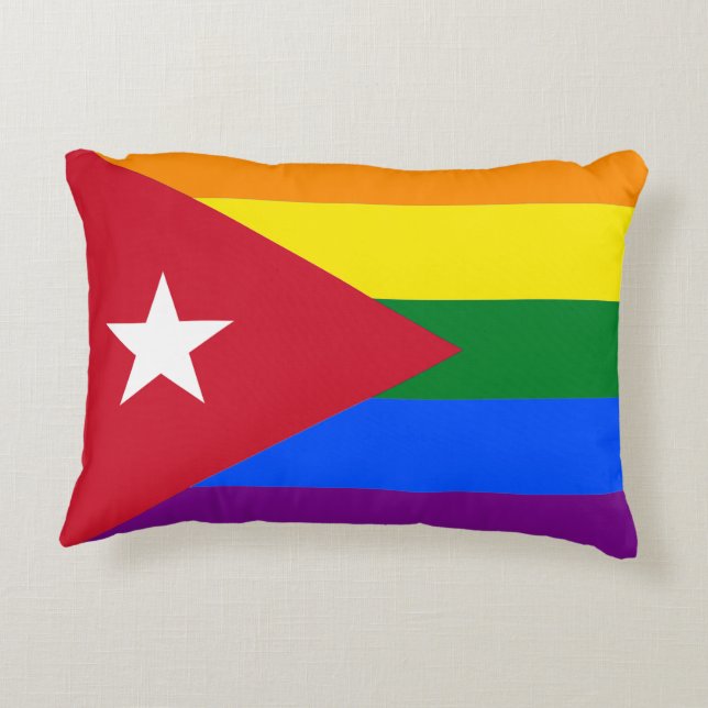 LGBT Cuba Decorative Cushion (Back)