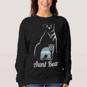 Lgbt Demiboy Aunt Bear Demigender Pride Flag Sweatshirt