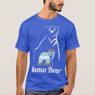 LGBT Demiboy Mama Bear Demigender Pride Flag Mum T-Shirt