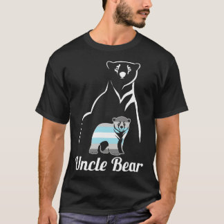 LGBT Demiboy Uncle Bear Demigender Pride Flag T-Shirt
