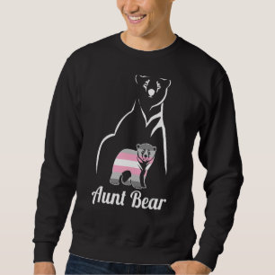 Lgbt Demigirl Aunt Bear Demigender Pride Flag Sweatshirt