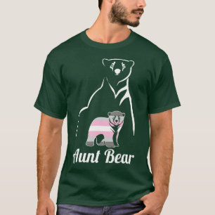 LGBT Demigirl Aunt Bear Demigender Pride Flag T-Shirt