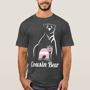 LGBT Demigirl Cousin Bear Demigender Pride Flag T-Shirt