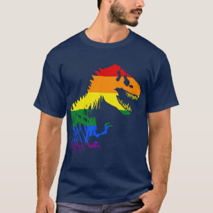 LGBT Dinosaur Re National Pride March Gay Equality T-Shirt