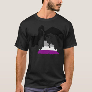 LGBT Dragon Asexual Rainbow Pride Month Support T  T-Shirt