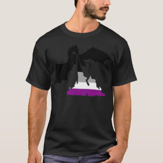 LGBT Dragon Asexual Rainbow Pride Month Support T  T-Shirt