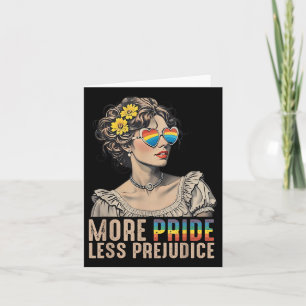 Lgbt Equal Rights More Pride Less Prejudice Rainbo Card