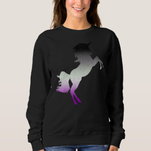 Lgbt Equality Flag Asexuality Pride Month Unicorn Sweatshirt