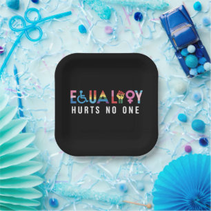 Lgbt Equality Hurts No One Pride Human Rights Paper Plate