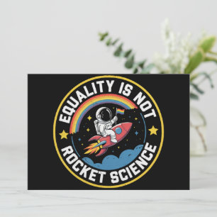 Lgbt Equality Not Rocket Science Pride Ally  Invitation