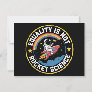 Lgbt Equality Not Rocket Science Pride Ally Postcard