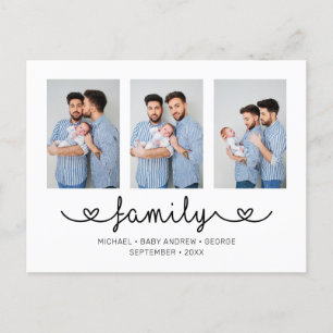 LGBT Family Photo Template Personalised Text