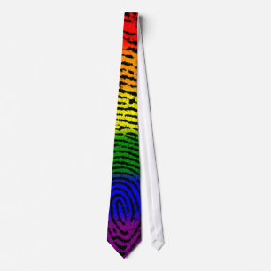 LGBT Fingerprint Tie