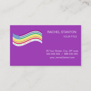 LGBT flag Business Card