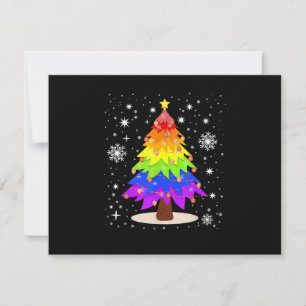 LGBT Flag Christmas Tree Merry Christmas Gay LGBT