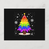 LGBT Flag Christmas Tree Merry Christmas Gay LGBT