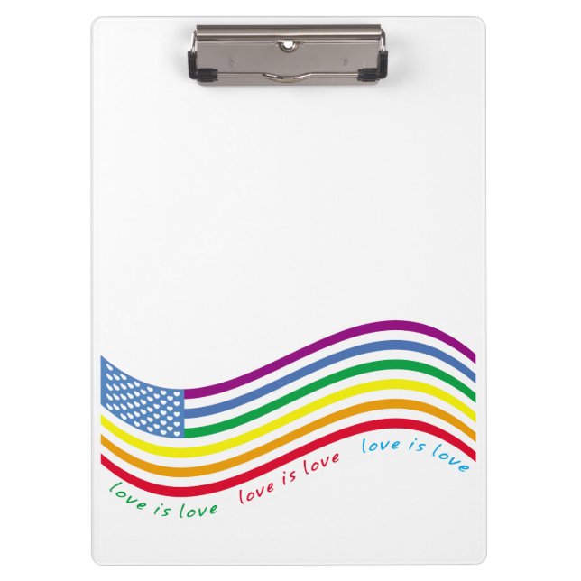 LGBT flag Clipboard (Front)