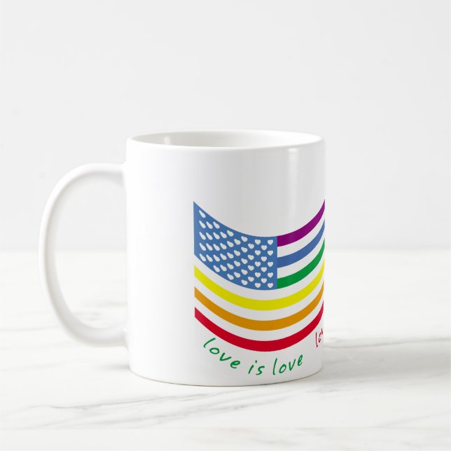 LGBT flag Coffee Mug (Left)