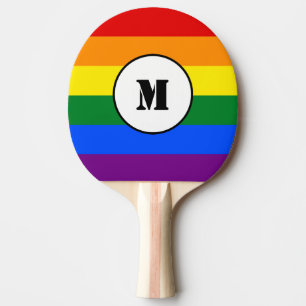 LGBT flag Drawstring Backpack Ping Pong Paddle