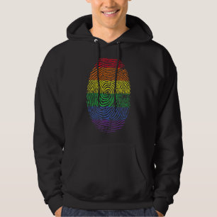 Lgbt Flag Fingerprint Proud Lgbt Pride 1 Hoodie