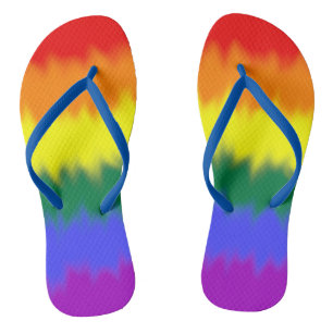 LGBT+ Flag Flip Flops