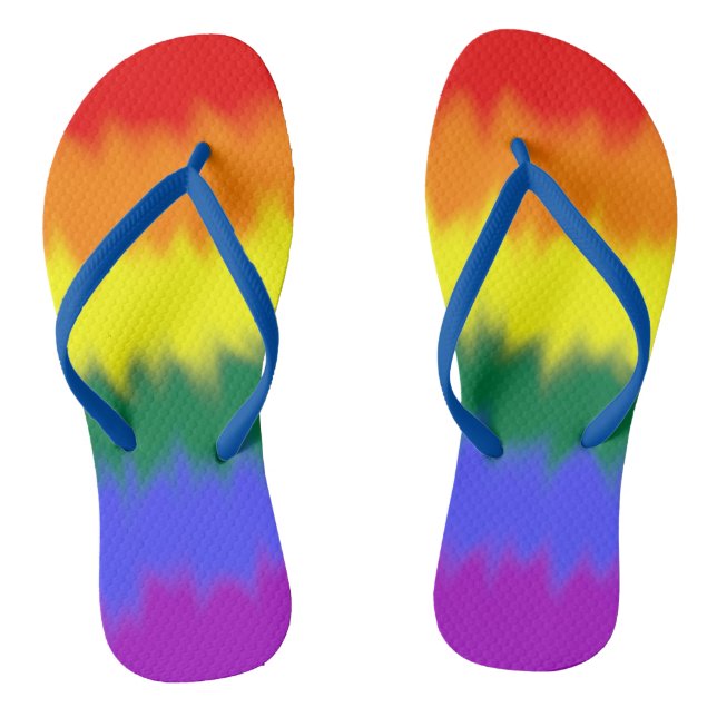 LGBT+ Flag Flip Flops (Footbed)