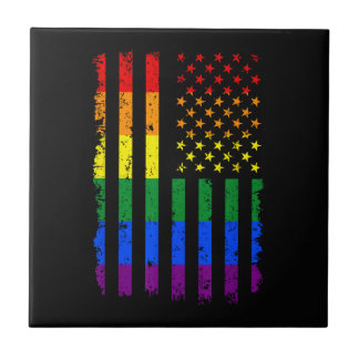 LGBT Flag Gay Pride Month Transgender Ceramic Tile