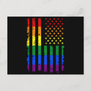 LGBT Flag Gay Pride Month Transgender Postcard