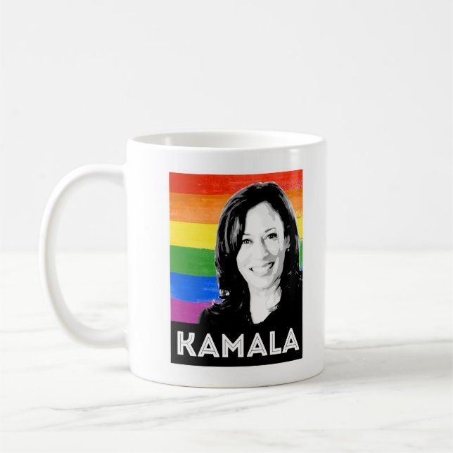 LGBT Flag - KAMALA HARRIS 2020 Coffee Mug (Left)