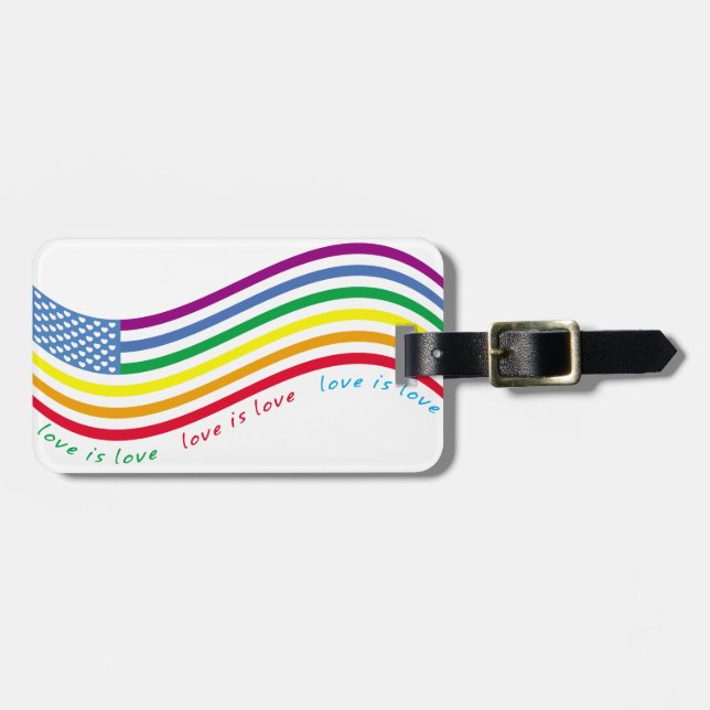 LGBT flag Luggage Tag (Front Horizontal)